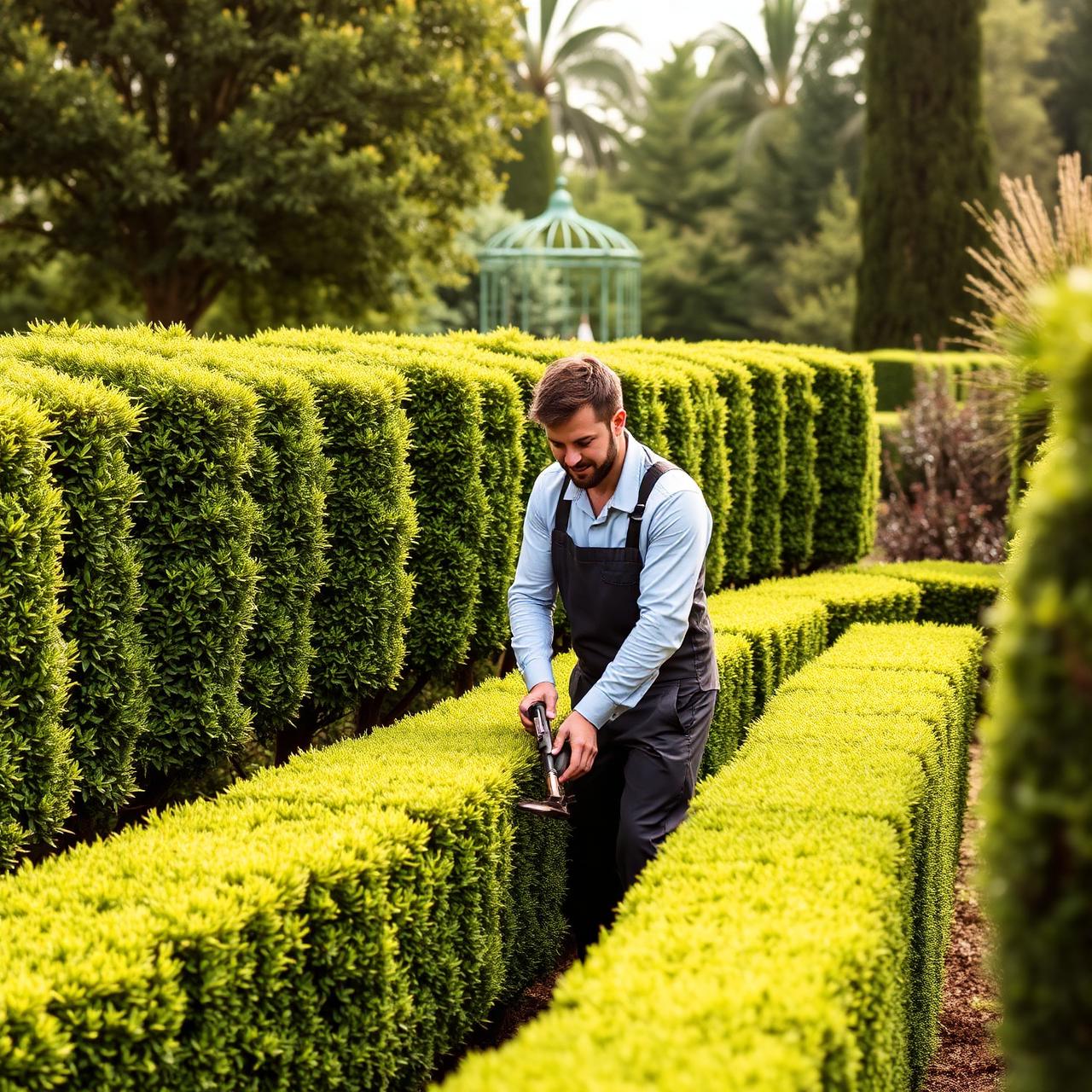 Our landscaping team at work
